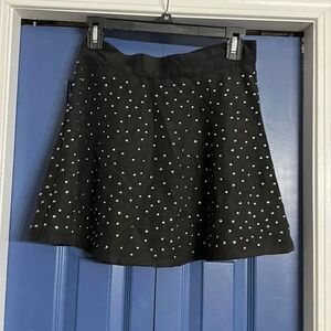 Kiwi Tucker Suede Studded Skater Skirt Size‎ S